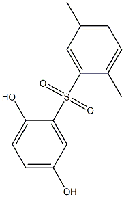 2,5-Dihydroxy-2',5'-dimethyl[sulfonylbisbenzene] Struktur