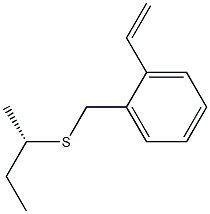 [S,(+)]-sec-Butyl o-vinylbenzyl sulfide Struktur