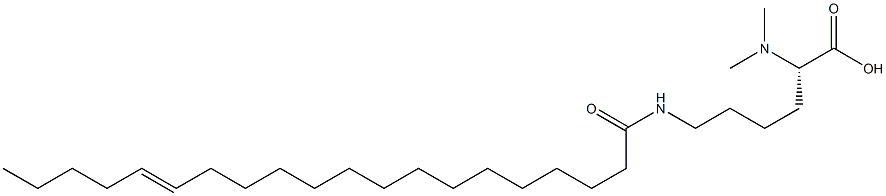 N6-(15-Icosenoyl)-N2,N2-dimethyllysine Struktur