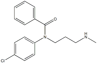 N-(4-Chlorophenyl)-N-[3-(methylamino)propyl]benzamide Struktur