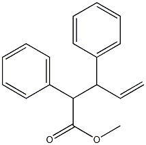 3-Phenyl-2-phenyl-4-pentenoic acid methyl ester Struktur