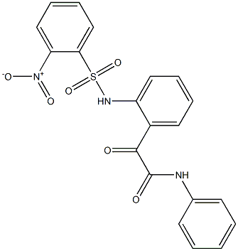 2-Nitro-N-[2-[[(phenylamino)carbonyl]carbonyl]phenyl]benzenesulfonamide Struktur