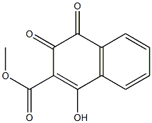 3,4-Dihydro-1-hydroxy-3,4-dioxonaphthalene-2-carboxylic acid methyl ester Struktur