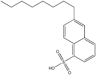 6-Octyl-1-naphthalenesulfonic acid Struktur