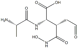 (3S)-N-L-Alanyl-3-[(hydroxyamino)carbonyl]-5-oxo-L-norvaline Struktur