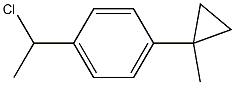 1-(1-Chloroethyl)-4-(1-methylcyclopropyl)benzene Struktur