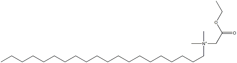 N-(Ethoxycarbonylmethyl)-N,N-dimethyl-1-icosanaminium Struktur