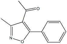 3-Methyl-4-acetyl-5-phenylisoxazole Struktur