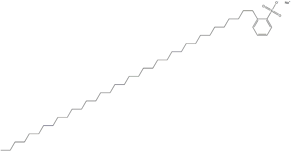 2-(Hexatriacontan-1-yl)benzenesulfonic acid sodium salt Struktur