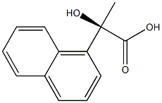 [R,(-)]-2-(1-Naphtyl)-2-hydroxypropionic acid Struktur