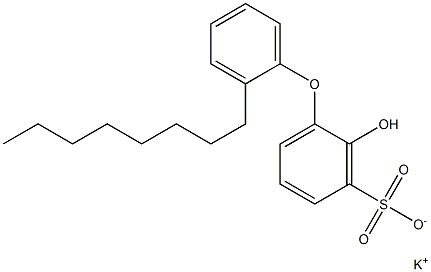 2-Hydroxy-2'-octyl[oxybisbenzene]-3-sulfonic acid potassium salt Struktur