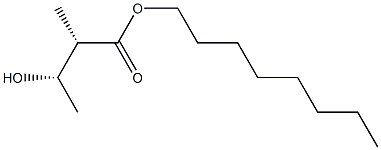 (2S,3S)-2-Methyl-3-hydroxybutyric acid octyl ester Struktur