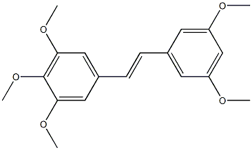 (E)-3,4,5,3',5'-Pentamethoxystilbene Struktur