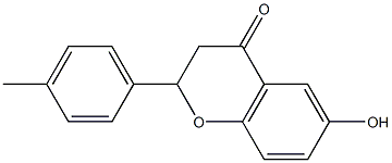 6-Hydroxy-2-(p-tolyl)chroman-4-one Struktur