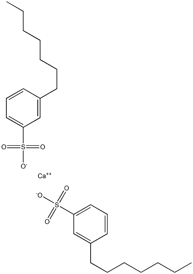 Bis(3-heptylbenzenesulfonic acid)calcium salt Struktur