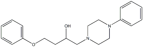 1-(2-Phenoxyethyl)-2-(4-phenyl-1-piperazinyl)ethanol Struktur