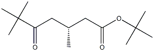 (3R)-5-Oxo-3,6,6-trimethylheptanoic acid tert-butyl ester Struktur