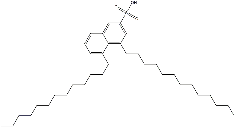 4,5-Ditridecyl-2-naphthalenesulfonic acid Struktur