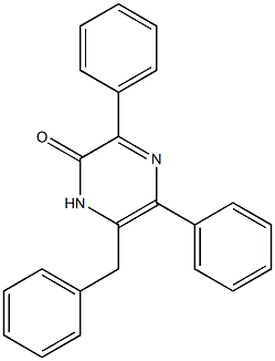 3-Phenyl-5-phenyl-6-benzylpyrazin-2(1H)-one Struktur