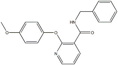 N-Benzyl-2-(4-methoxyphenoxy)nicotinamide Struktur