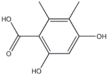 4,6-Dihydroxy-2,3-dimethylbenzoic acid Struktur