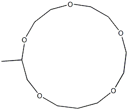 3-Methyl-1,4,7,10,13-pentaoxacyclohexadecane Struktur