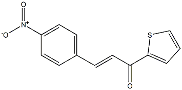 (E)-3-(4-Nitrophenyl)-1-(2-thienyl)-2-propen-1-one Struktur