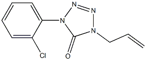 1-(2-Chlorophenyl)-4-(2-propenyl)-1H-tetrazol-5(4H)-one Struktur