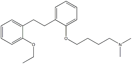 4-[2-[2-(2-Ethoxyphenyl)ethyl]phenoxy]-N,N-dimethylbutan-1-amine Struktur