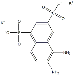 7,8-Diamino-2,4-naphthalenedisulfonic acid dipotassium salt Struktur