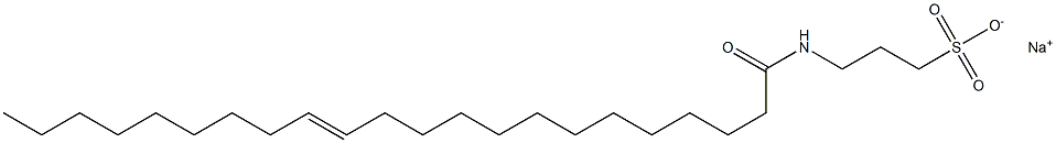 3-[[(E)-1-Oxo-13-docosen-1-yl]amino]-1-propanesulfonic acid sodium salt Struktur