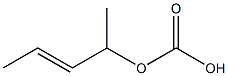 Carbonic acid 1-propenylethyl ester Struktur