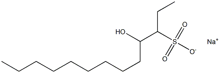 4-Hydroxytridecane-3-sulfonic acid sodium salt Struktur