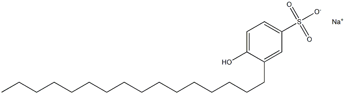 4-Hydroxy-3-hexadecylbenzenesulfonic acid sodium salt Struktur