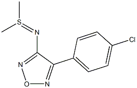 N-[4-(4-Chlorophenyl)furazan-3-yl]-S,S-dimethylsulfilimine Struktur