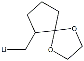 6-(Lithiomethyl)-1,4-dioxaspiro[4.4]nonane Struktur