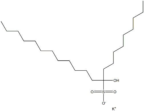 10-Hydroxydocosane-10-sulfonic acid potassium salt Struktur