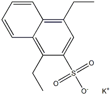 1,4-Diethyl-2-naphthalenesulfonic acid potassium salt Struktur