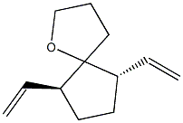 (6S,9S)-6,9-Diethenyl-1-oxaspiro[4.4]nonane Struktur