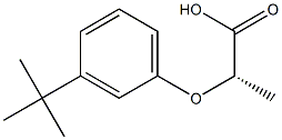 [S,(-)]-2-(m-tert-Butylphenoxy)propionic acid Struktur