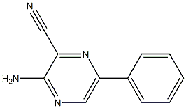 2-Amino-5-phenylpyrazine-3-carbonitrile Struktur