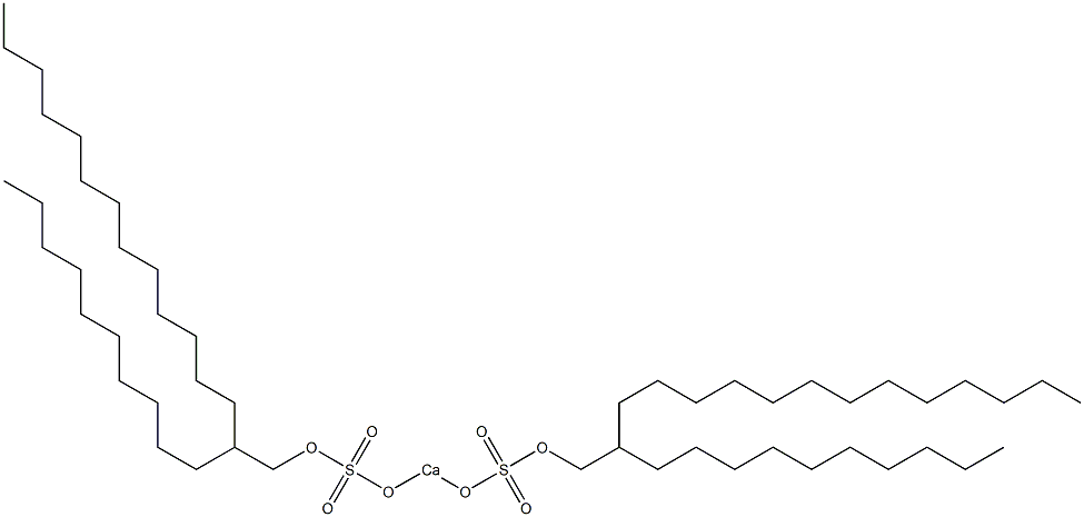 Bis(2-decylpentadecyloxysulfonyloxy)calcium Struktur