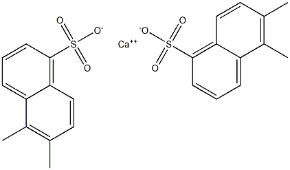 Bis(5,6-dimethyl-1-naphthalenesulfonic acid)calcium salt Struktur