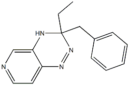 3,4-Dihydro-3-ethyl-3-benzylpyrido[3,4-e]-1,2,4-triazine Struktur