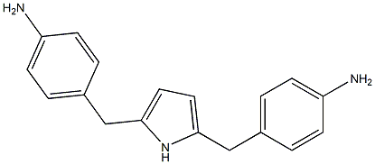 4,4'-[(1H-Pyrrole-2,5-diyl)bismethylene]bis(aniline) Struktur