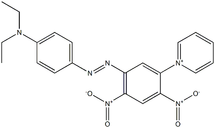 1-[2,4-Dinitro-5-[4-(diethylamino)phenylazo]phenyl]pyridinium Struktur