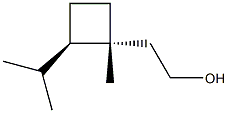 (1R,2R)-1-Methyl-2-(1-methylethyl)cyclobutaneethanol Struktur