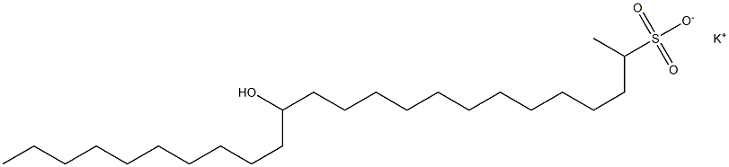 14-Hydroxytetracosane-2-sulfonic acid potassium salt Struktur