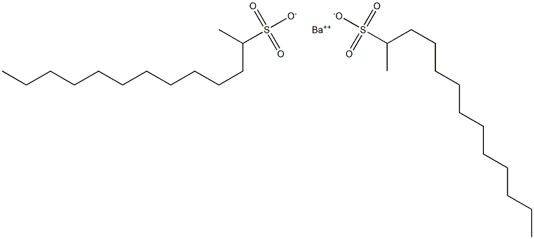 Bis(tridecane-2-sulfonic acid)barium salt Struktur