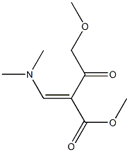 2-[(Dimethylamino)methylene]-3-oxo-4-methoxybutyric acid methyl ester Struktur